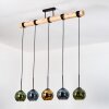 Koyoto Suspension, Boule lumineuse, Suspension Écru, Noir, 5 lumières