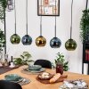 Koyoto Suspension, Boule lumineuse, Suspension Écru, Noir, 5 lumières