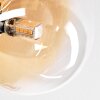 Chehalis Plafonnier, Boule lumineuse Ambre, Clair, 6 lumières