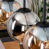 Koyoto Suspension, Boule lumineuse, Suspension Écru, Noir, 5 lumières