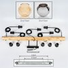Koyoto Suspension, Boule lumineuse, Suspension Écru, Noir, 5 lumières