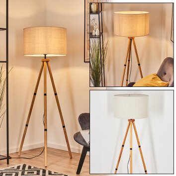 Flemming Lampadaire Écru, Noir, 1 lumière