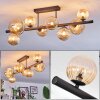 Chehalis Plafonnier, Boule lumineuse Ambre, 8 lumières