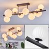 Chehalis Plafonnier, Boule lumineuse Blanc, 8 lumières