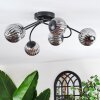 Chehalis Plafonnier, Boule lumineuse Fumé, 6 lumières