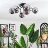 Chehalis Plafonnier, Boule lumineuse Fumé, 6 lumières