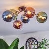 Chehalis Plafonnier, Boule lumineuse 56 cm Bleu, Vert, Cuivré, 6 lumières Chehalis Plafonnier, Boule lumineuse 56 cm Bleu, Vert, Cuivré, 6 lumières