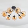 Koyoto Plafonnier, Boule lumineuse Ambre, 7 lumières
