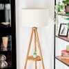 Flemming Lampadaire Bois foncé, Noir, 1 lumière