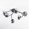 Chehalis Plafonnier, Boule lumineuse 56 cm Clair, Fumé, 6 lumières Chehalis Plafonnier, Boule lumineuse 56 cm Clair, Fumé, 6 lumières