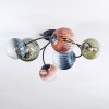 Chehalis Plafonnier, Boule lumineuse 58 cm Bleu, Vert, Clair, Cuivré, 6 lumières