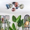 Chehalis Plafonnier, Boule lumineuse 64 cm Bleu, Vert, Clair, Cuivré, 6 lumières