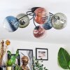 Chehalis Plafonnier, Boule lumineuse 64 cm Bleu, Vert, Clair, Cuivré, 6 lumières