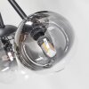 Chehalis Plafonnier, Boule lumineuse 18 cm Clair, Fumé, 6 lumières