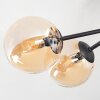 Chehalis Plafonnier, Boule lumineuse 18 cm Ambre, 6 lumières