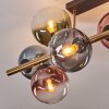 Gastor Plafonnier, Boule lumineuse Or, Noir, 8 lumières