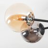 Chehalis Plafonnier, Boule lumineuse Ambre, Fumé, 6 lumières Chehalis Plafonnier, Boule lumineuse Ambre, Fumé, 6 lumières