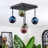 Chehalis Plafonnier, Boule lumineuse Bleu, Vert, Cuivré, 5 lumières