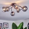 Chehalis Plafonnier, Boule lumineuse 58 cm Clair, Fumé, 6 lumières