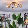 Chehalis Plafonnier, Boule lumineuse Ambre, Clair, 6 lumières
