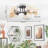 Chehalis Plafonnier, Boule lumineuse 60 cm Ambre, Clair, 6 lumières