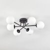 Chehalis Plafonnier, Boule lumineuse 55 cm Blanc, 6 lumières