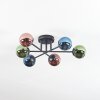 Chehalis Plafonnier, Boule lumineuse Bleu, Vert, Cuivré, 6 lumières Chehalis Plafonnier, Boule lumineuse Bleu, Vert, Cuivré, 6 lumières