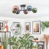 Chehalis Plafonnier, Boule lumineuse Bleu, Vert, Cuivré, 6 lumières