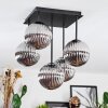 Chehalis Plafonnier, Boule lumineuse Fumé, 5 lumières
