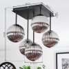 Chehalis Plafonnier, Boule lumineuse Fumé, 5 lumières
