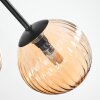 Chehalis Plafonnier, Boule lumineuse Ambre, 5 lumières
