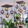 Chehalis Plafonnier, Boule lumineuse Bleu, Vert, Cuivré, 5 lumières