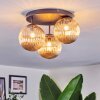Chehalis Plafonnier, Boule lumineuse 34 cm Ambre, 3 lumières Chehalis Plafonnier, Boule lumineuse 34 cm Ambre, 3 lumières