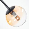 Chehalis Plafonnier, Boule lumineuse Ambre, Clair, Fumé, 5 lumières