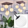 Chehalis Plafonnier, Boule lumineuse Blanc, 5 lumières