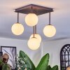 Chehalis Plafonnier, Boule lumineuse Blanc, 5 lumières