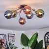 Chehalis Plafonnier, Boule lumineuse Bleu, Vert, Cuivré, 6 lumières