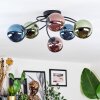 Chehalis Plafonnier, Boule lumineuse Bleu, Vert, Cuivré, 6 lumières