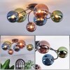 Chehalis Plafonnier, Boule lumineuse Bleu, Vert, Cuivré, 6 lumières
