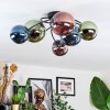 Chehalis Plafonnier, Boule lumineuse Bleu, Vert, Cuivré, 6 lumières