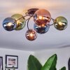 Chehalis Plafonnier, Boule lumineuse Bleu, Vert, Cuivré, 6 lumières