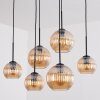 Koyoto Suspension, Boule lumineuse, Suspension Ambre, 6 lumières