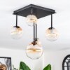 Chehalis Plafonnier, Boule lumineuse Ambre, Clair, 5 lumières