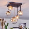 Chehalis Plafonnier, Boule lumineuse Ambre, Clair, 5 lumières