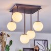 Chehalis Plafonnier, Boule lumineuse Blanc, 5 lumières