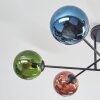 Gastor Plafonnier, Boule lumineuse 80 cm Bleu, Vert, Cuivré, 6 lumières