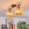 Gastor Plafonnier, Boule lumineuse Ambre, 2 lumières