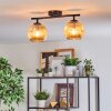 Gastor Plafonnier, Boule lumineuse Ambre, 2 lumières
