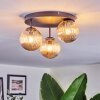 Chehalis Plafonnier, Boule lumineuse Ambre, 3 lumières