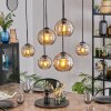 Koyoto Suspension, Boule lumineuse, Suspension Ambre, 6 lumières